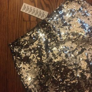 uo trixie sequin pelmet mini skirt